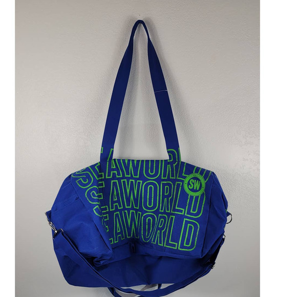 Seaworld Large Blue/Green Travel/Beach Bag - Picture 1 of 8